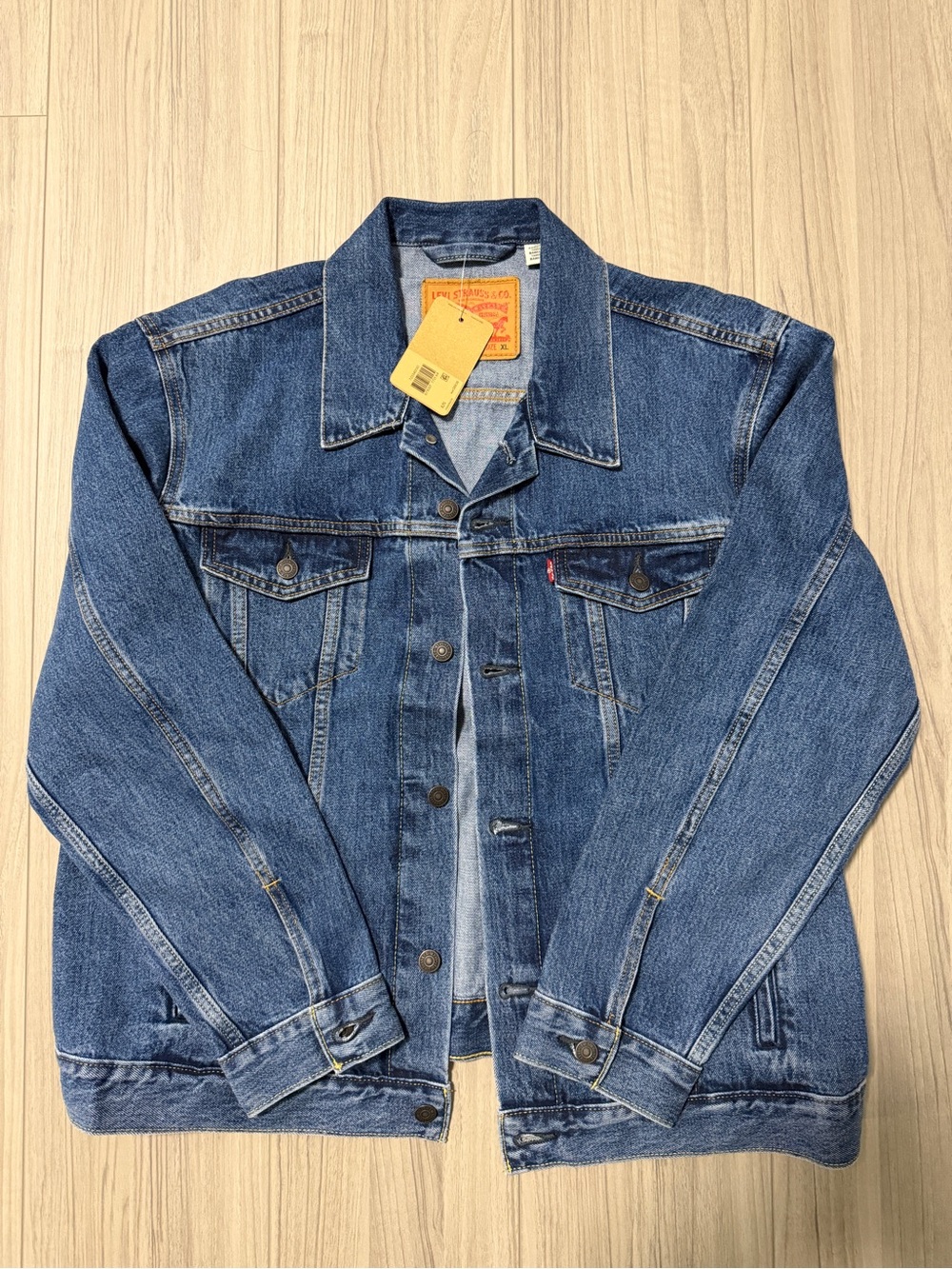 Levi's Blue Classic Denim Jacket - Button Front
